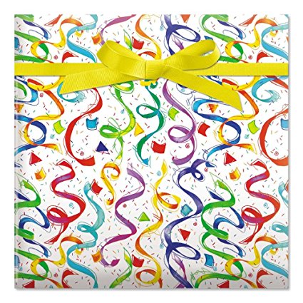 Happy Birthday Confetti Jumbo Rolled Gift Wrap - 72 sq. ft.