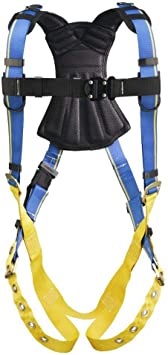 Werner H112002 Blue Armor 2000 Standard (1 D Ring) Harness Tongue Buckle Legs (M/L), 1per Pack
