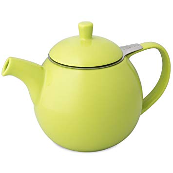 FORLIFE Curve Teapot with Infuser, 24-Ounce, Lime