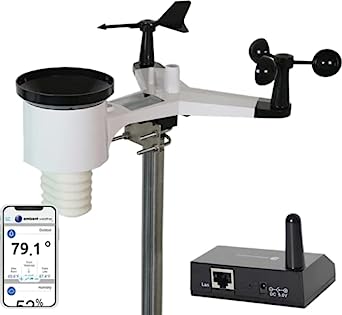 Ambient Weather WS-1550-IP Smart Weather Station with Remote Monitoring and Alerts