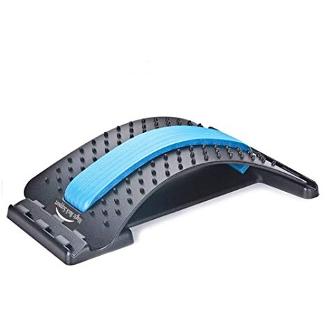Multi-Level Back Stretching Device,Back Massager Lumbar Support Stretcher Spinal Pain Relieve Back Pain Muscle Pain Relief
