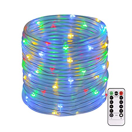 String Lights Outdoor, Greempire 120 Led 46ft Waterproof Fairy Lights Dimmable/Timmer Decorative Lights with Remote for Garden Patio (Multi-Color)