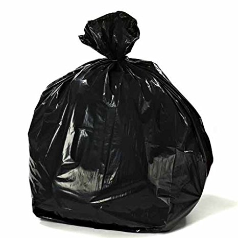 Toughbag Trash Bags 33x39 33 Gal 100/case Garbage Bags 1.2 Mil (Black)