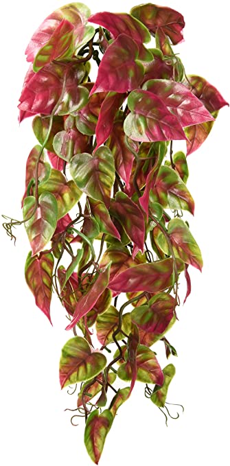 Penn-Plax Reptology Climber Vine Reptile Terrarium Plant Decor Red & Green 12inch