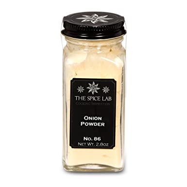 The Spice Lab No. 86 - Onion Powder - Kosher Gluten-Free Non-GMO All Natural Spice - French Jar