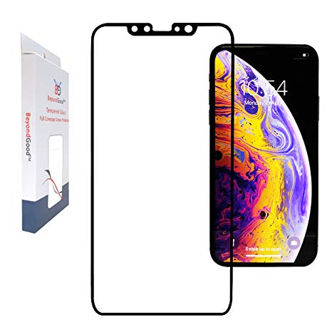 BeyondGood Tempered Glass Full Coverage Screen Protector Compatible with iPhone Xs and X/Lifting Prevention/Premium Tempered Glass 9H Hardness Protection/Powerful self-Adhesiveness/shatterproof