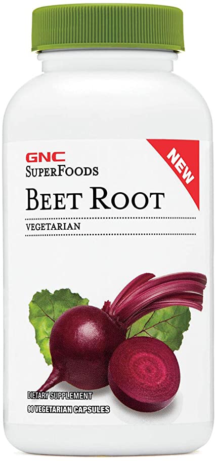 GNC SuperFoods Beet Root, 90 Capsules, Helps Lower Blood Pressure