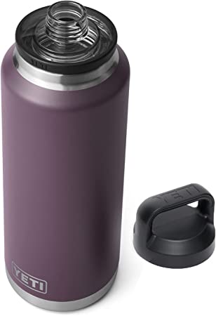 YETI Rambler 46 oz Bottle, Vacuum Insulated, Stainless Steel with Chug Cap, Nordic Purple