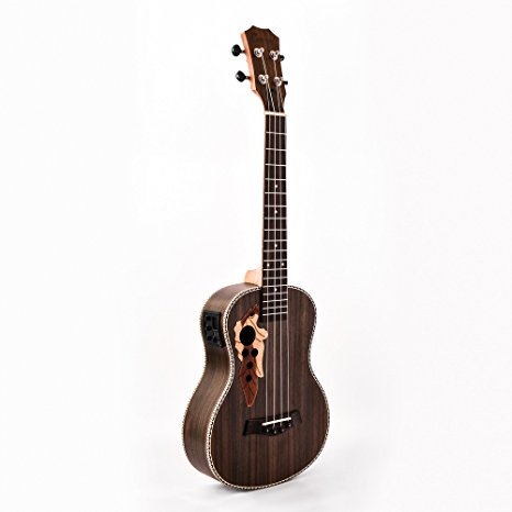 Caramel CB500 30 Inch All Rosewood Baritone Acoustic Electric Ukulele With Truss Rod