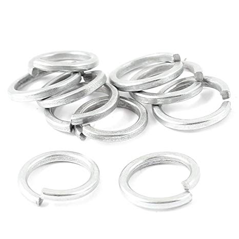 10 Pcs 10mm x 14mm x 2mm Metal Split Lock Sealing Ring Spring Washer