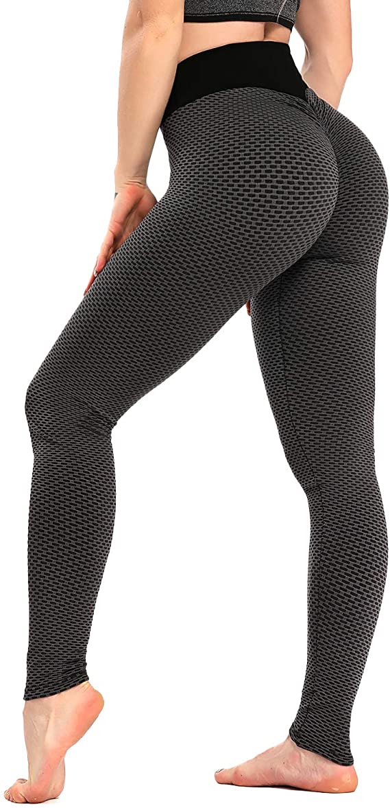 YOFIT Women Ruched Butt Lift Yoga Pants High Waist Anti Cellulite Workout Leggings Tummy Control Tights