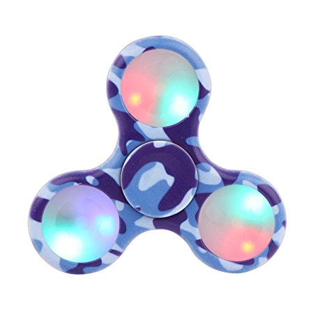 Tepoinn Fidget Spinner Tri Fidget Hand Spinner with Ultra Fast Hybrid Ceramic Bearing, Finger Toy