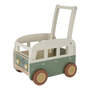 Little Dutch 7126 FSC Holz Laufwagen Camper Bus - Vintage