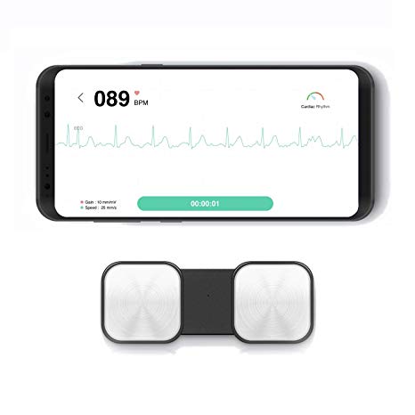 Portable Heart Rate Monitors,Handheld Captures Heart Rhythm Tracker Monitor,Wireless Heart Tracker Fitness Devices for iPhone & Android