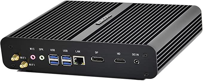 Kingdel® NC860 Powerful Mini PC, Mini Desktop Computer, Intel i7 10th Gen. CPU, 16GB RAM, 512GB SSD, 4K 4096x2304, HD Port, DisplayPort, Gigabit Ethernet, Full Metal Case, Windows 10 Pro