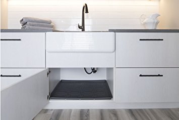 Xtreme Mats Under Sink Kitchen Cabinet Mat, 30 5/8 x 21 7/8, Grey