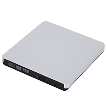 YKS Electronics USB 3.0 Mobile External Optical Drive CD/DVD-RW Combo Drive Burner Writer Player for Apple Mac Macbook Pro and Laptop