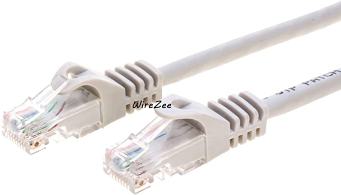 Cat6 Patch Network Cord RJ45 UTP Cable Ethernet (25FT, Gray)