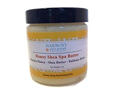 Best Honey Shea Spa Butter - Natural Moisturizing Cream – Shea Butter – Babassu Butter – Manuka Honey – Argan Oil – Almond Oil – Vitamin E and Vitamin C – Face Body Nourishing Treatment