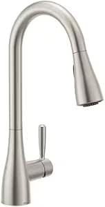 MOEN Doherty Single Handle Pull-Down Sprayer Kitchen Faucet with Power Clean and Reflex in Spot Resist Stainless, Steel