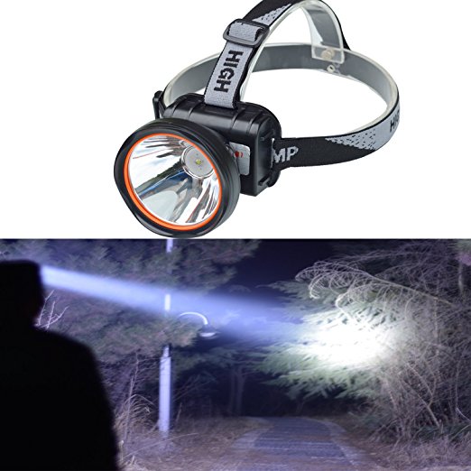 Odear Super Bright Adjustable rechargeable Headlamp Flashlight Torch HeadLamp for Mining Camping Hiking Fishing