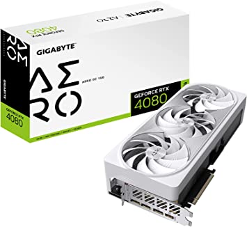 Gigabyte GeForce RTX 4080 16GB AERO OC Graphics Card, 3X WINDFORCE Fans, 16GB 256-bit GDDR6X, GV-N4080AERO OC-16GD Video Card