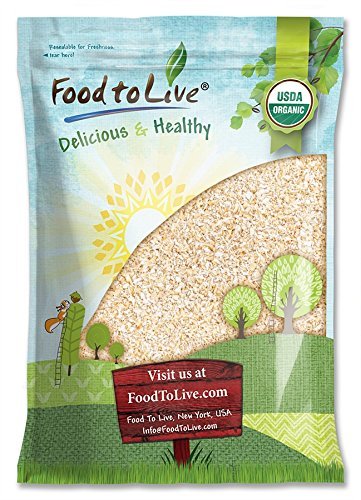 Organic Oat Bran, 12 Pounds - Non-GMO, Kosher, Raw, Vegan, Bulk, High Fiber Hot Cereal, Milled from High Protein Oats, Product of The USA