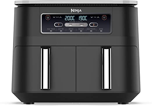 Ninja Foodi Air Fryer [AF300UK], Dual Zone, 7.6 Litre, Black