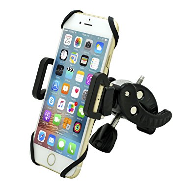 Bike Phone Holder, H-Raytech Cell Phone Bicycle Rack Motorcycle Baby Stroller Mount Holder Cradle for iPhone 7 7 plus 6 6( ) 6S 6S plus 5S 5C, Samsung S7 S6 S5 Note 5 4 3,Nexus 5,LG (Type C)