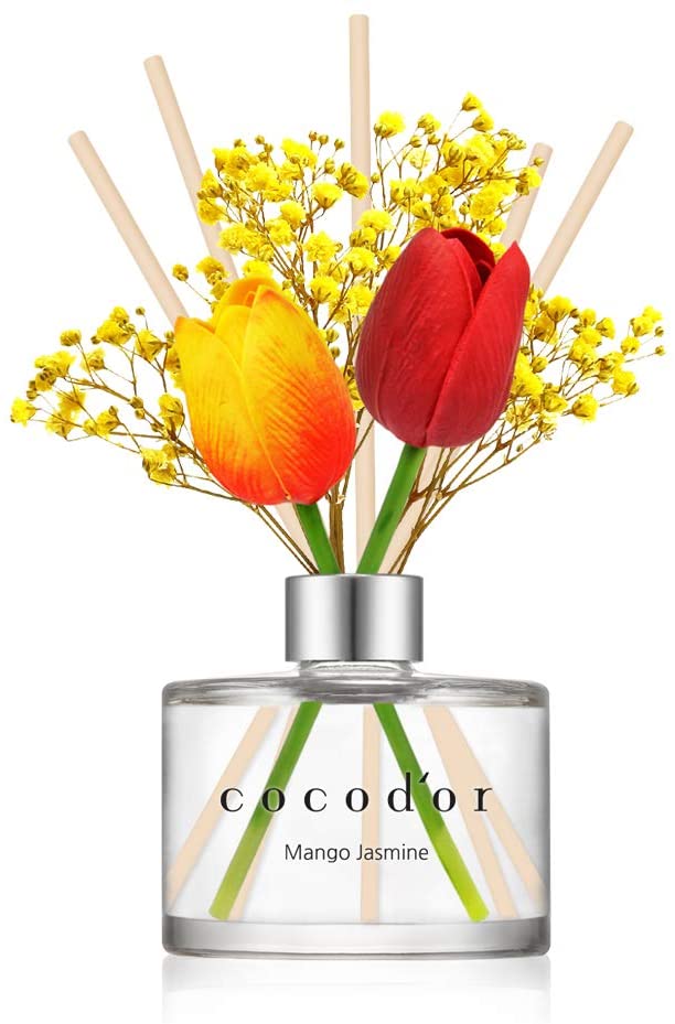 Cocod'or Flower Diffuser 200ml / 6.7 oz/ Tulip/ Mango Jasmine/Mother's day Gift, Birthday, wedding gift