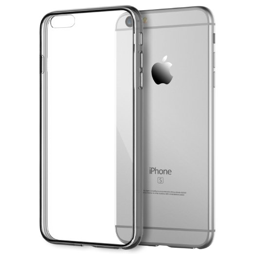 iPhone 6s Case, JETech Apple iPhone 6/6s Case Shock-Absorption Bumper and Anti-Scratch Clear Back for iPhone 6s iPhone 6 4.7 Inch (Grey) - 3195