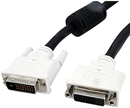 StarTech.com DVI Extension Cable - 6 ft - Male to Female Cable - 2560x1600 - DVI-D Cable - Computer Monitor Cable - DVI Cord - Video Cable (DVIDDMF6), Black