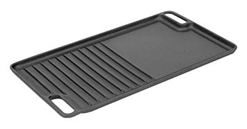 Victor Cast Iron Duo Grill/Griddle, Black, 46x25.5x2 cm