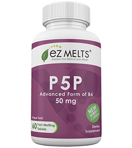 EZ Melts P5P, 50 mg, Fast Melting Tablets