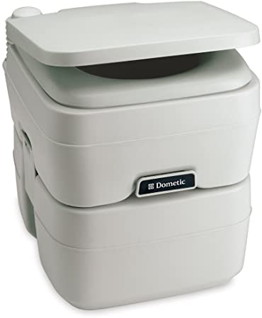 Dometic 311096506 965 Series Portable Toilet-Platinum, 5 Gallon