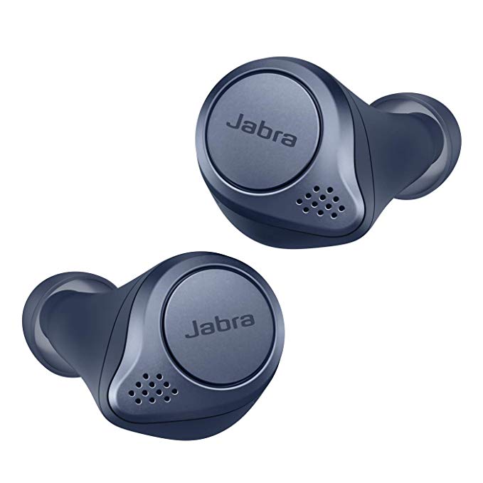 Jabra Elite Active 75t Earbuds – Alexa Enabled, True Wireless Earbuds with Charging Case, Navy