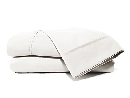 D. Charles Microfiber Queen Bed Sheets with Near Cotton Finish and 2 Pillowcases - White