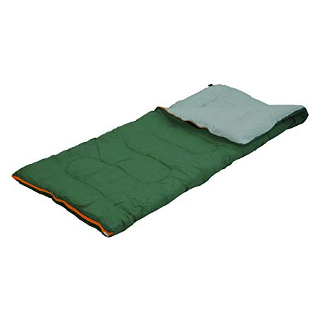 Stansport Scout 3 Lb. Sleeping Bag, 75" x 33" Wide - Forest green