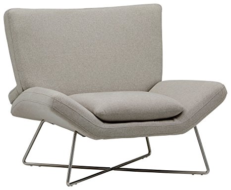 Rivet Farr Lotus Accent Chair, Felt Grey