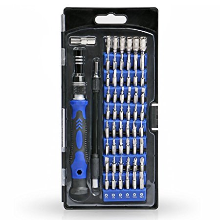 ATPWONZ [58-in-1] Precision Screwdriver Set with 54 Magnetic Bits for Cell Phone, Ipad, Tablet, PC, Cameras, Electronic Toys and Other Appliances