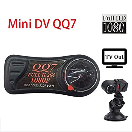 Mengshen Mini DV QQ7 Smallest Camera FULL HD 1080P DVR H.264 Mini Camcorder with 185 Degree Wide Angle Digital cameras MS-QQ7