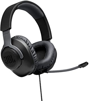 JBL Free WFH Wired Over-Ear Headset with Detachable Mic - Black