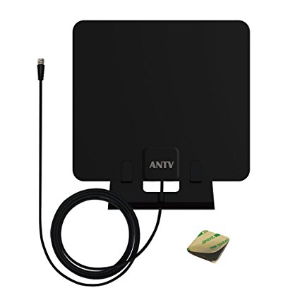 ANTV Digital Indoor HDTV Antenna 30 Miles Range with 10ft High Performance Coaxial Cable