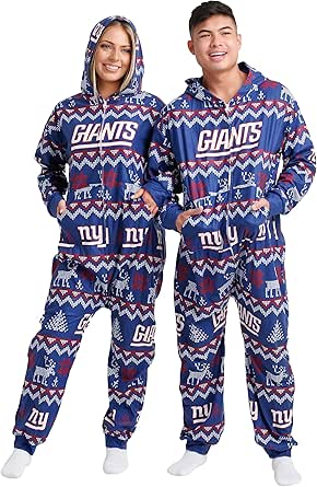 FOCO NFL Team Logo Pajamas One Piece Onsie