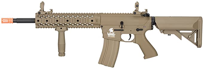 Lancer Tactical New Gen EVO 13.5" Barrel Free Float M4 Airsoft AEG (QuadRail_Tan)