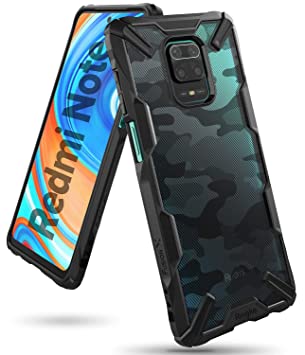 Ringke Fusion-X for Xiaomi Redmi Note 9 Pro/Redmi Note 9 Pro Max/Poco M2 Pro Case Back Cover, [Military Drop Tested] Hard PC Back TPU Bumper Impact Resistant Protection Back Cover Case - Camo Black