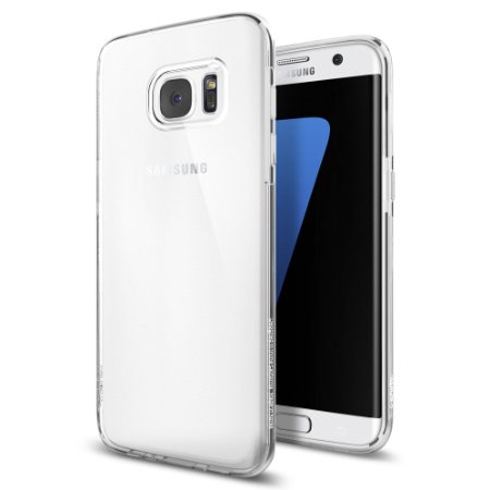 Galaxy S7 Edge Case Spigen Liquid Crystal Ultra-Thin Crystal Clear Premium Semi-transparent  Exact Fit  NO Bulkiness Soft Case for Samsung Galaxy S7 Edge 2016 - 556CS20032