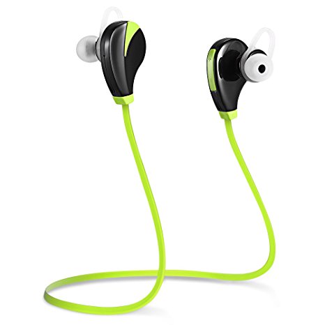 Wireless Bluetooth Headphones,Sporch Noise Cancelling Headsets Sweatproof Earphones In-Ear Stereo Sports Earbuds with Mic for Running Jogging Workout and Gym