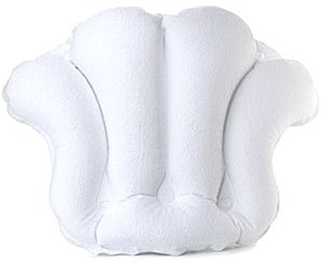 Terry Bath Pillow - White - Deluxe Comfort - Bath Pillows Spa Pillows - Bath Pillow Inflatable - Tub Pillow - Pillow Bath - Bath Pillow Inflatable Delivers The Full Spa Experience