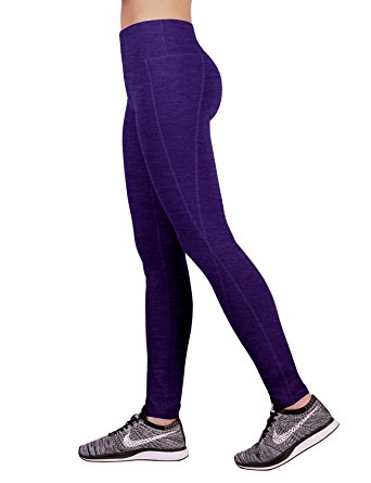 ODODOS Women's Yoga Pants Tummy Control Workout Running Non See-through Fabric Yoga Leggings With Hidden Pocket